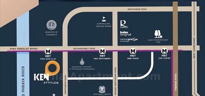 Studio Condo for rent at Ken Attitude Rattanathibet — photo 4