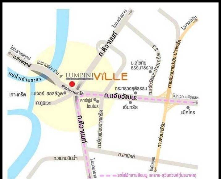 1 Bedroom Condo for rent at Lumpini Ville Chaengwattana - Pak Kret — photo 2