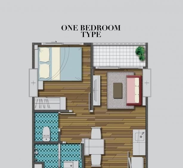 1 Bedroom Condo for rent at The Trust Condo Ngamwongwan — photo 5