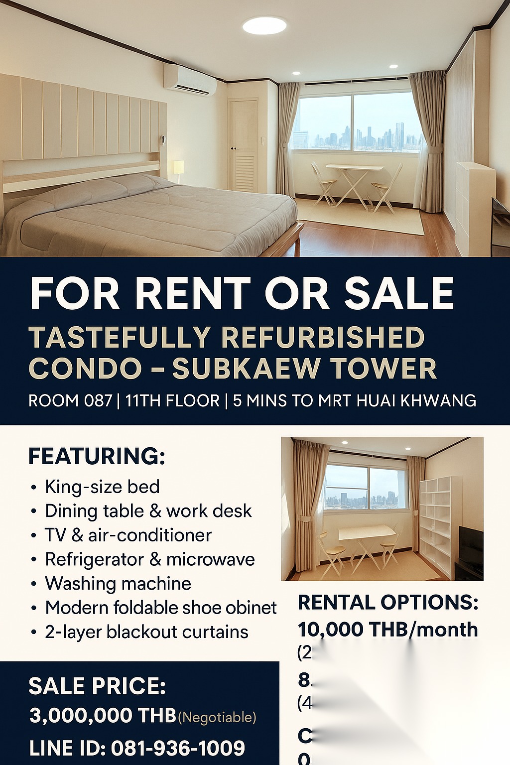 Studio Condo for sale at Subkaew Tower — photo 1