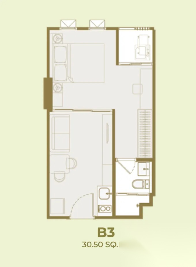 1 Bedroom Condo for sale at Aspire Sukhumvit 103 — photo 1